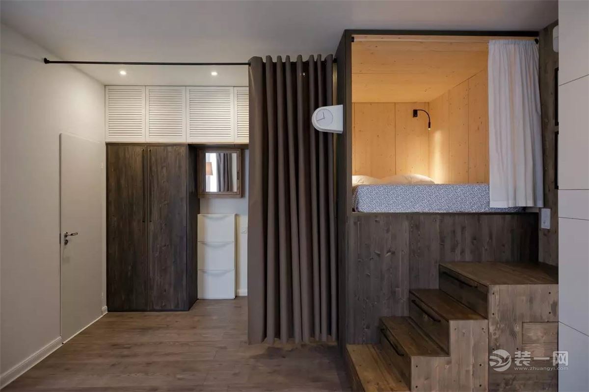 35平米一室一厅装修效果图 珠海装修公司loft案例