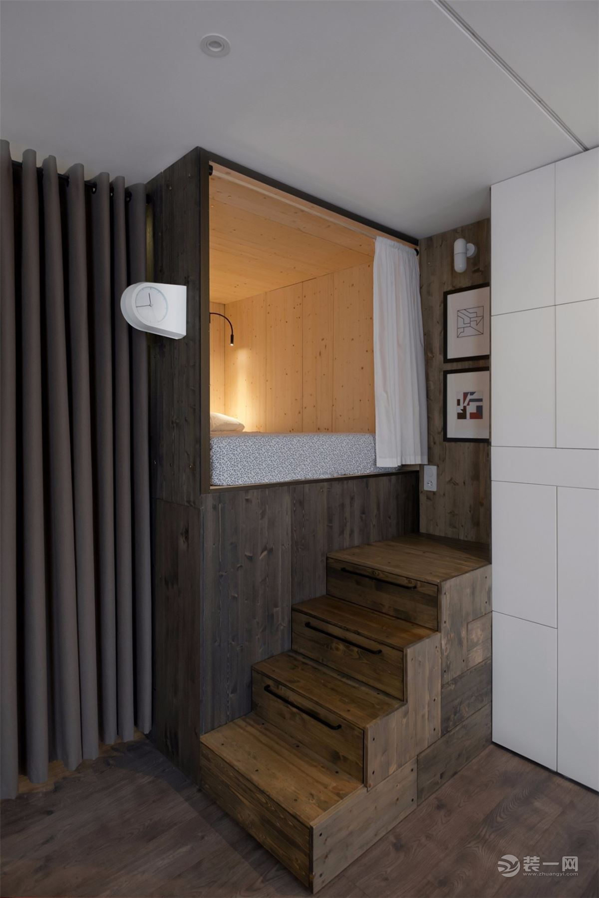 35平米一室一厅装修效果图 珠海装修公司loft案例